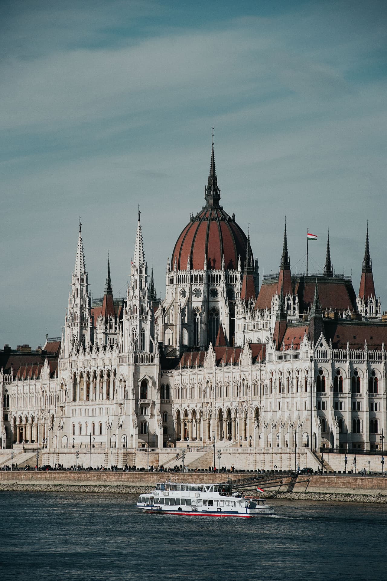 Le Parlement de Budapest au bord du Danube